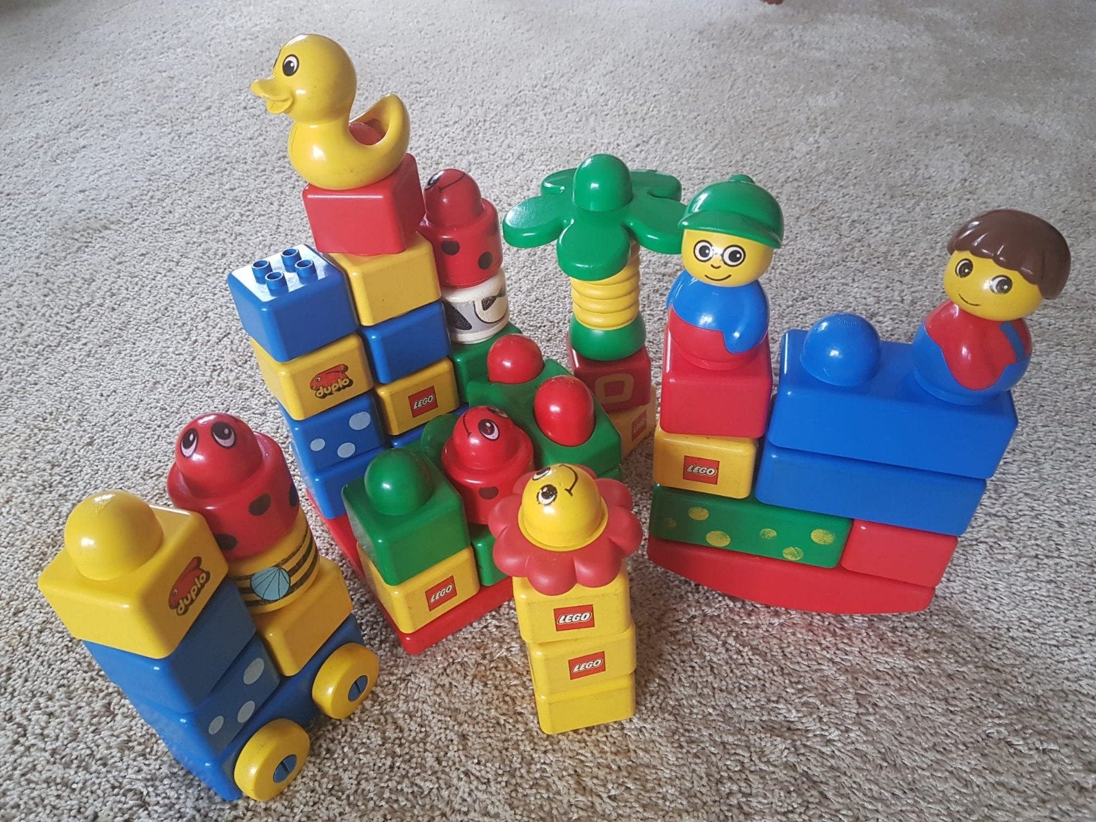 Lego Primo duplo verschillende stukken, Ophalen of Verzenden, Zo goed als nieuw, Lego Primo