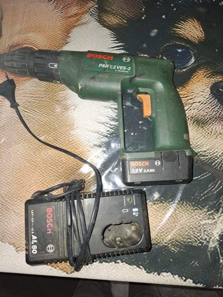 Bosch PSR 7,2 VES-2 boormachine met lader, Ophalen of Verzenden