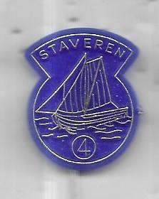 4. STAVEREN FRIESLAND ELFSTEDENTOCHT PLAATS SERIE SPELD, Ophalen of Verzenden, Gebruikt, Overige onderwerpen, Speldje of Pin