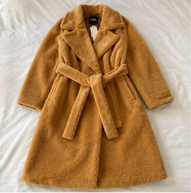 Zara teddy mantel xs, Ophalen of Verzenden, Nieuw, Maat 34 (XS) of kleiner, Bruin