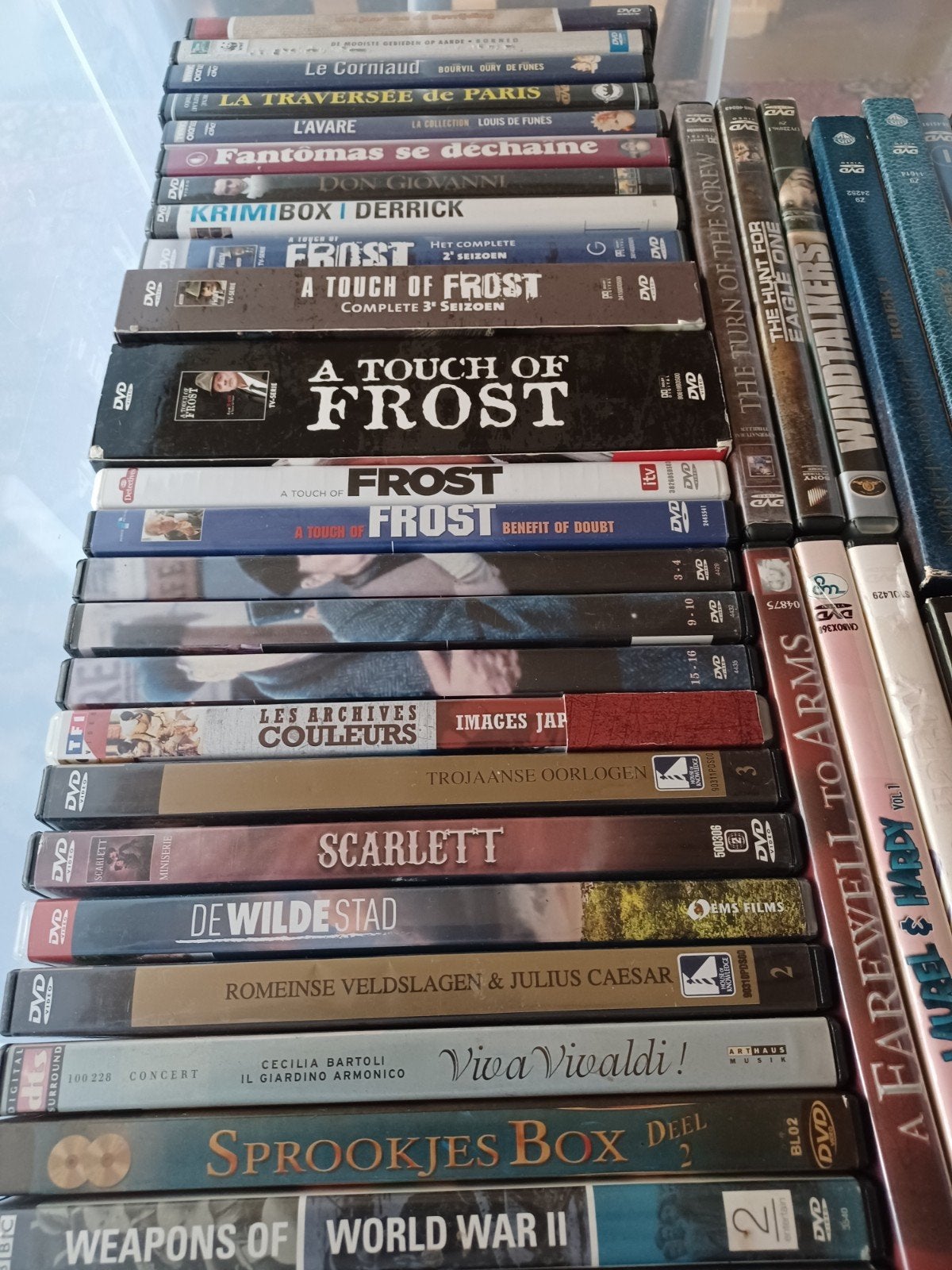 Bak vol met dvd's, Alle leeftijden, Ophalen, Gebruikt