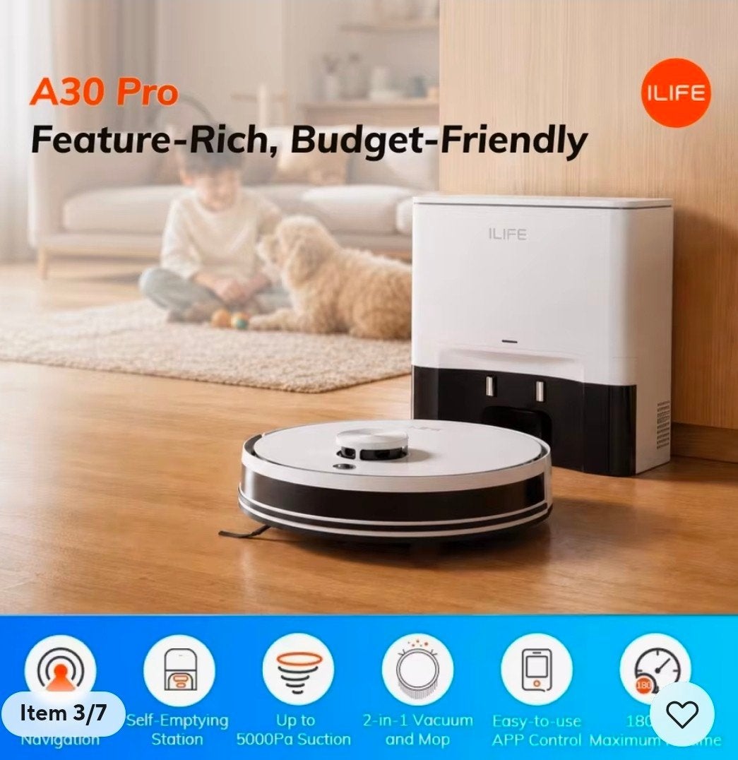ILIFE A30 Pro Robotstofzuiger met Dweilfunctie, Overige merken, Ophalen of Verzenden, Zo goed als nieuw, Minder dan 1200 watt