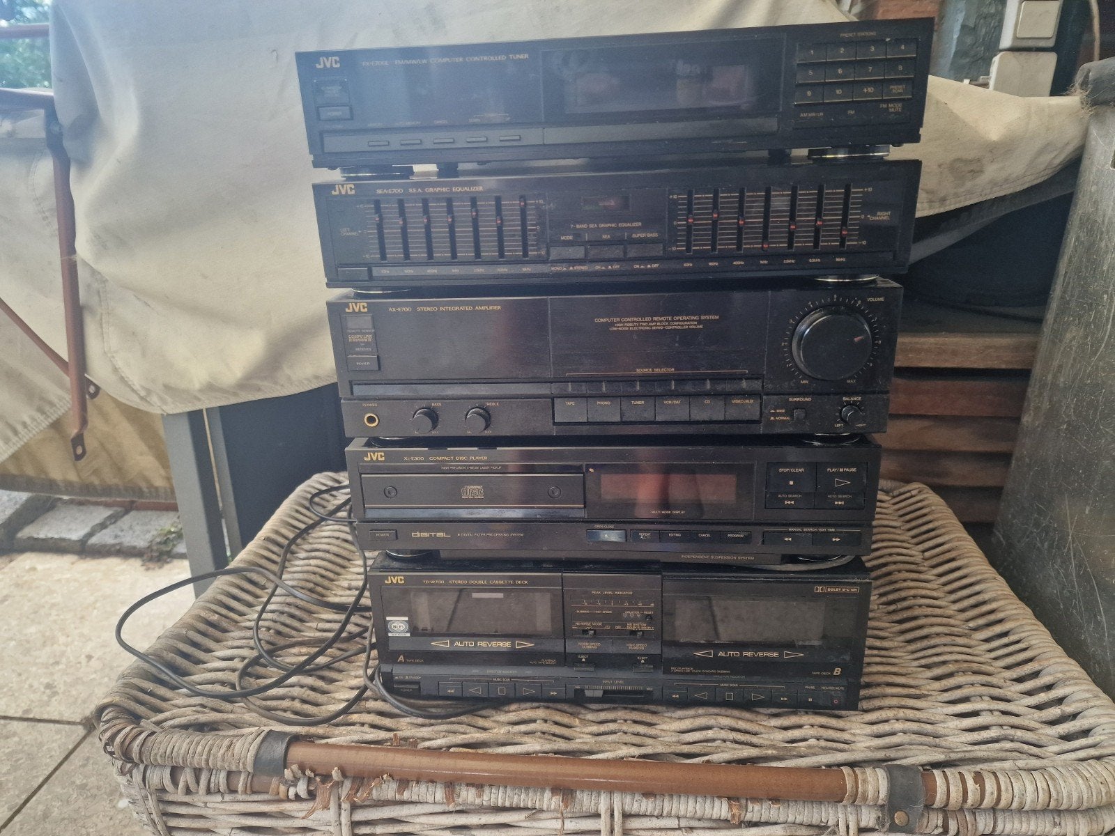 Complete JVC Hifi-toren uit de jaren '80 - Vintage Audio