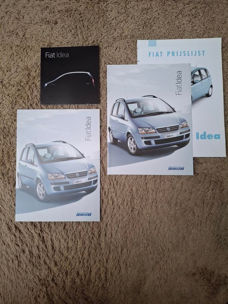 3x autofolder Fiat Idea, Verzenden, Gelezen, Overige merken