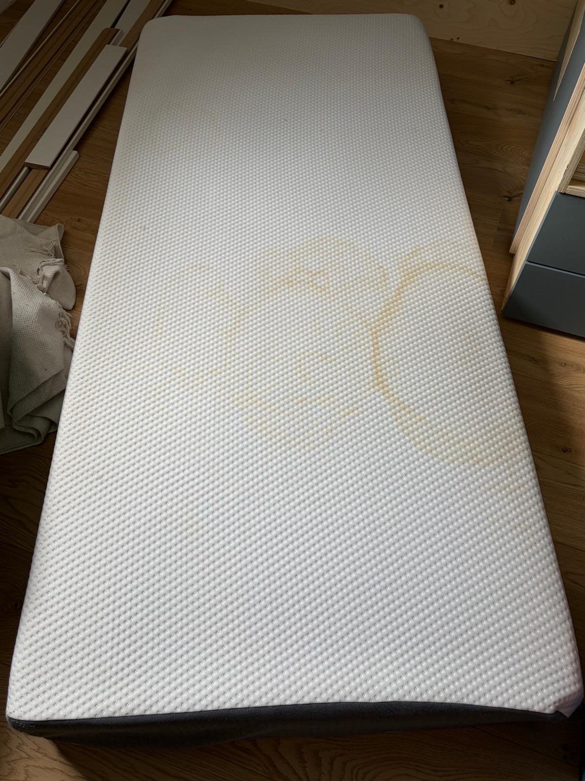 Emma matras met wasbare hoes - vlekje (90x200cm), Gebruikt, 90 cm, Eenpersoons, Ophalen of Verzenden
