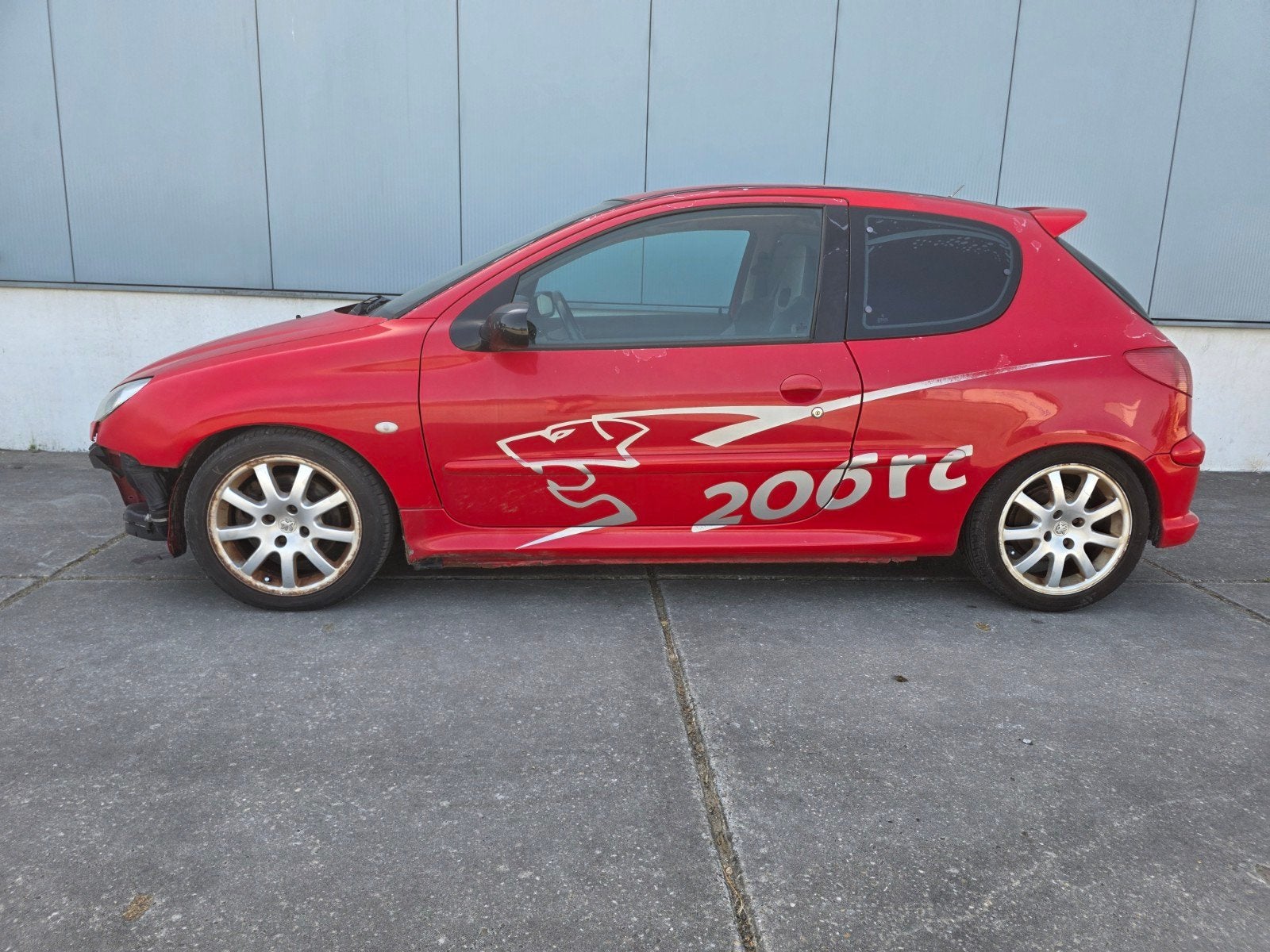 Peugeot 206 RC 2.0 16V 130KW 3D 2004 Rood, Auto's, Voorwielaandrijving, 4 cilinders, 1095 kg, 4 stoelen
