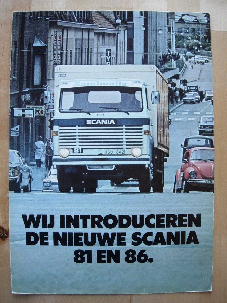 Scania 81 & 86 Brochure 1975, Ophalen of Verzenden, Zo goed als nieuw, Overige merken, Scania