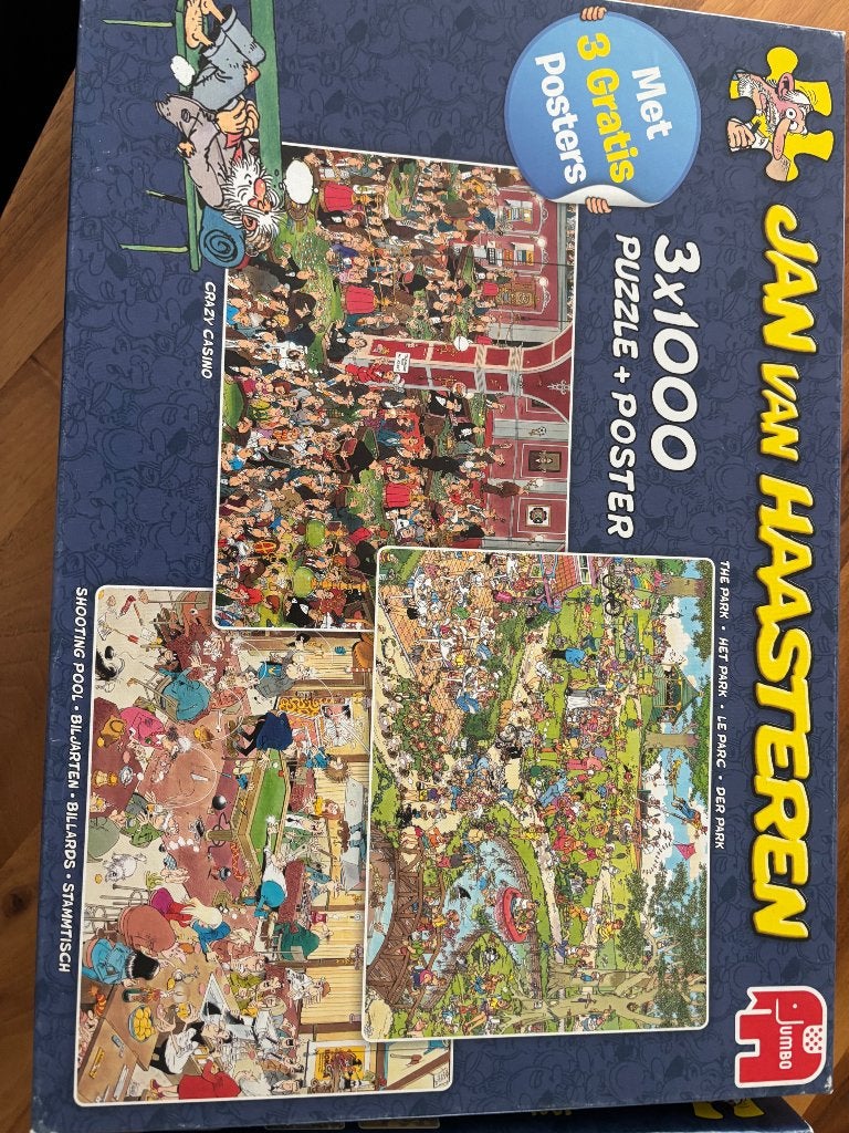 Jan van Haasteren puzzels, Hobby en Vrije tijd, Denksport en Puzzels, Ophalen, 500 t/m 1500 stukjes, Zo goed als nieuw, Legpuzzel