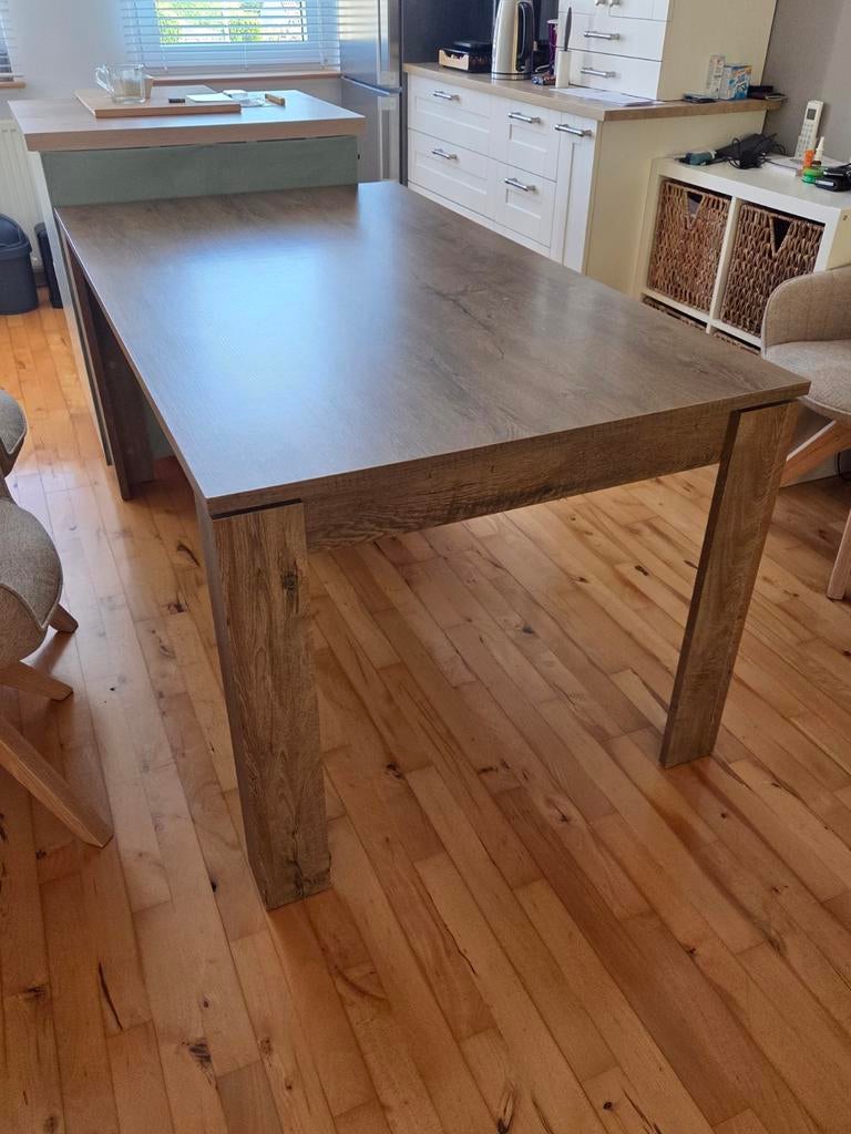 Eettafel/keukentafel 160x90x76, Huis en Inrichting, Tafels | Eettafels, Ophalen, Gebruikt, Rechthoekig, 50 tot 100 cm