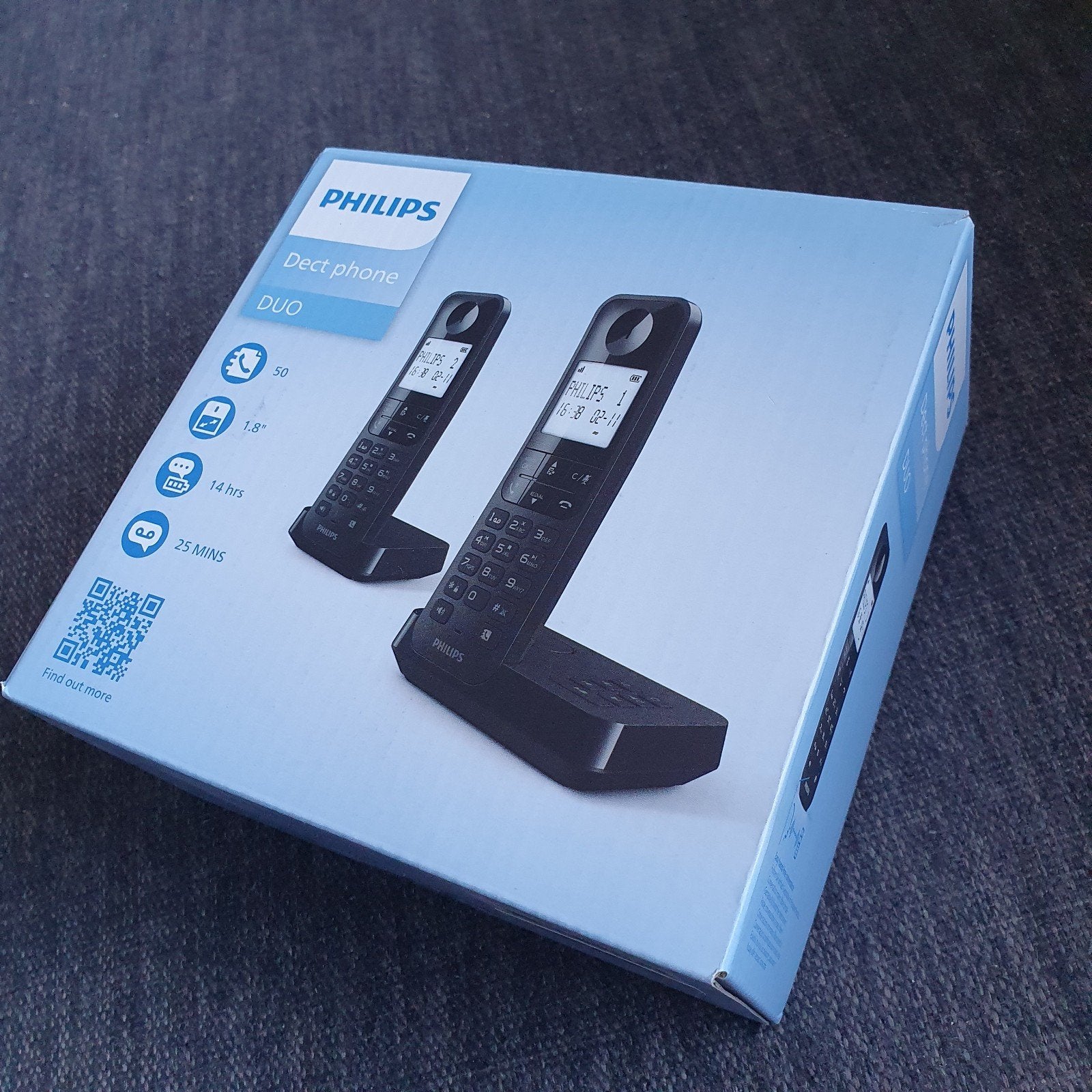 NIEUW- DECT telefoon PHILIPS model D 275 Duo, Ophalen of Verzenden, Nieuw, 2 handsets