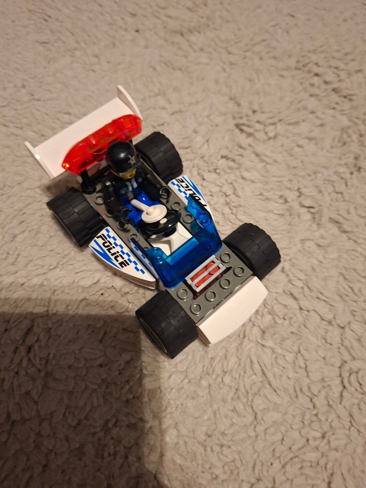 Lego Jack Stone politie auto met boekje, mist walkie talkie, Kinderen en Baby's, Speelgoed | Duplo en Lego, Ophalen, Gebruikt