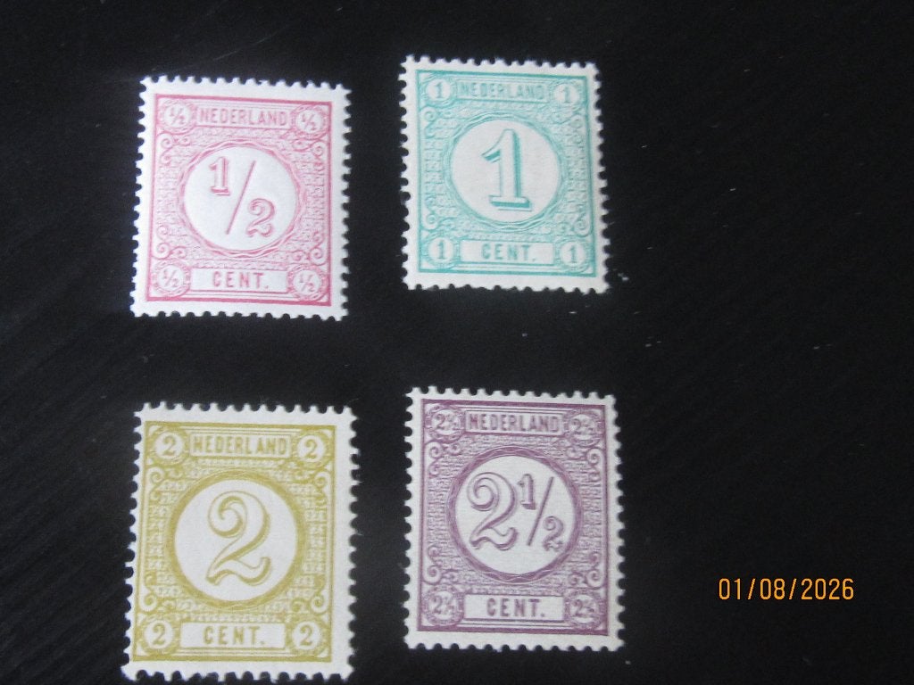 Nico Nederland 30b/33a Postfris zonder plakker 1894, Postzegels en Munten, Postzegels | Nederland, Ophalen of Verzenden, T/m 1940