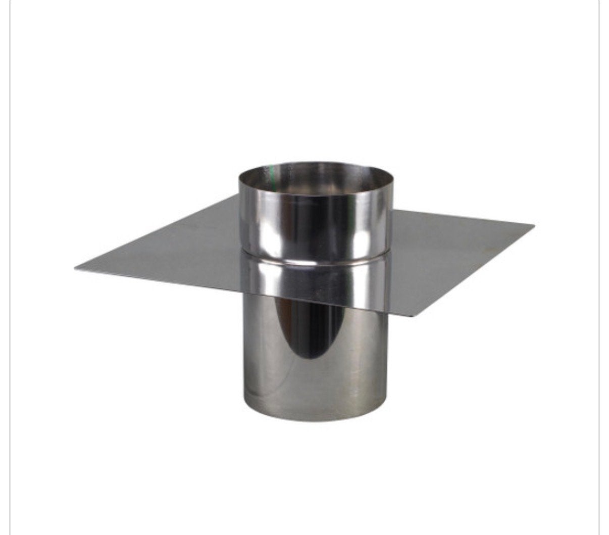 RVS top aansluiting voor flexibele kachelpijp 125mm, Ophalen of Verzenden, Nieuw