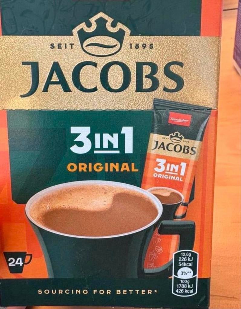 400x Jacobs 3in1 Original Instant Koffie Doosjes, Diversen, Ophalen