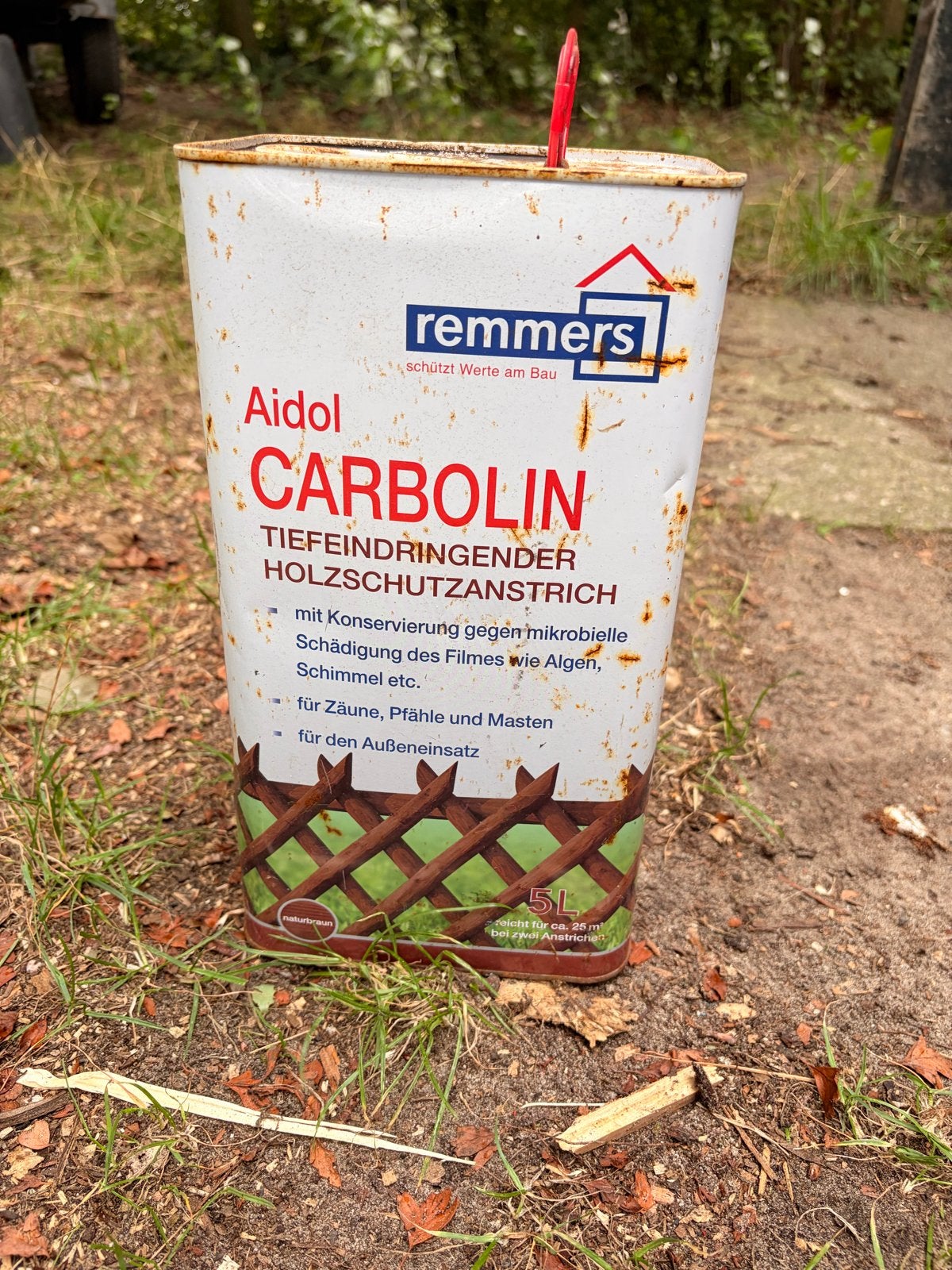 Remmers Aidol Carbolin Houtbescherming 5L, Doe-het-zelf en Verbouw, Verf, Beits en Lak, Ophalen, Bruin, 5 tot 10 liter, Nieuw