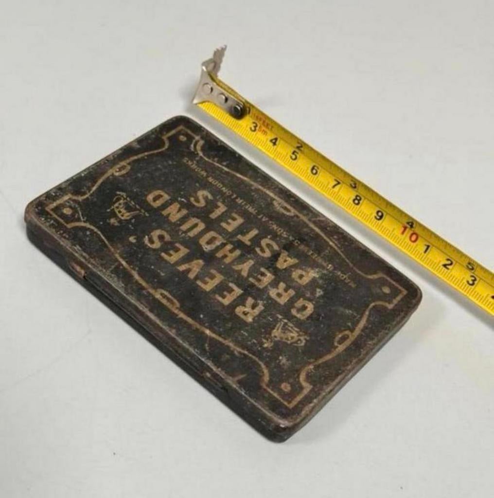 1930s Vintage Reeves Greyhound Pastels Tin Box Endland, Ophalen of Verzenden