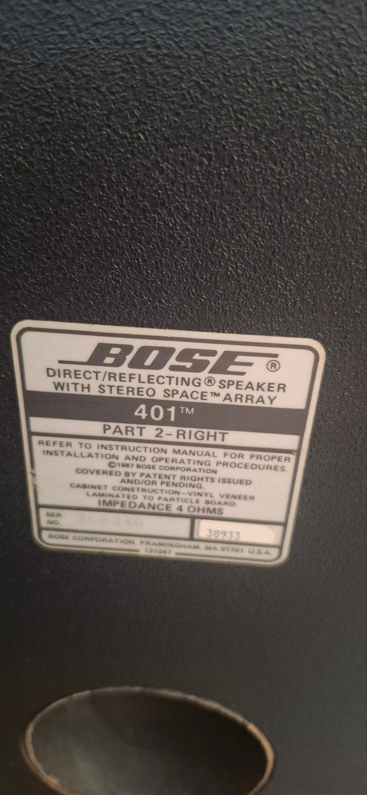 Bose 401 Direct/Reflecting Speakers - Set van 2, Audio, Tv en Foto, Ophalen, Gebruikt, 60 tot 120 watt, Bose