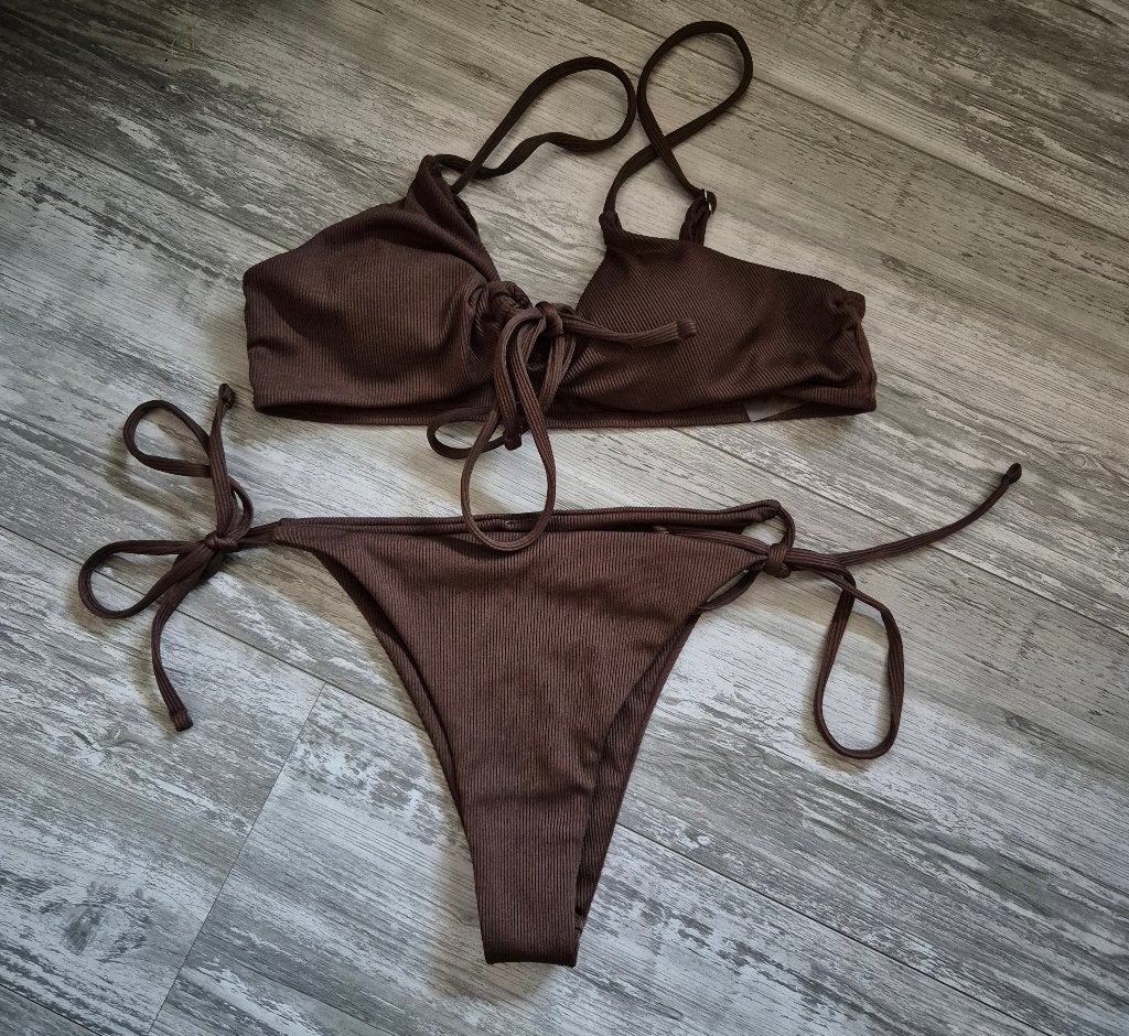 Bikini bruin maat M zgan, Bruin, Ophalen of Verzenden, Zo goed als nieuw, Bikini