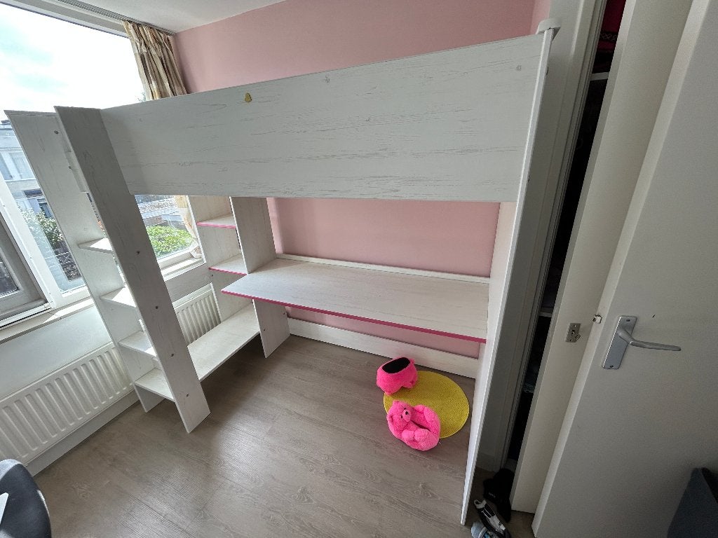 Bed hoogslaper kind, Ophalen, 85 tot 100 cm, Gebruikt, Matras