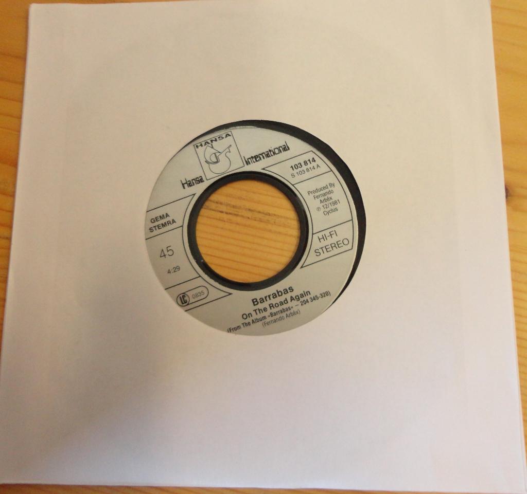 Barrabas > On the road again, Gebruikt, 7 inch, Single, Ophalen of Verzenden