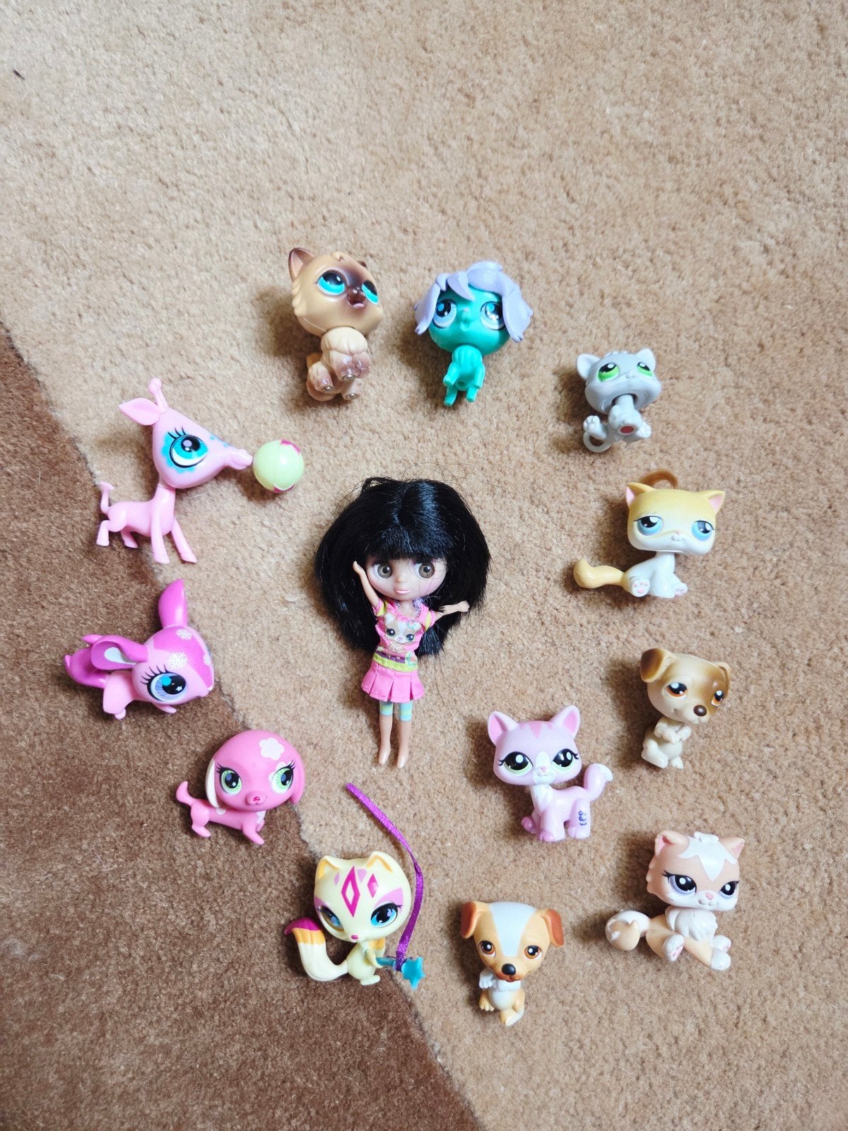 Littlest Pet Shop Set met poppetje en dieren, Ophalen of Verzenden, Gebruikt