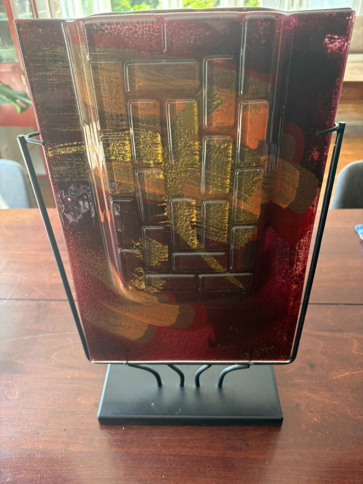 Vaas glas, Antiek en Kunst, Kunst | Designobjecten, Ophalen, Glas