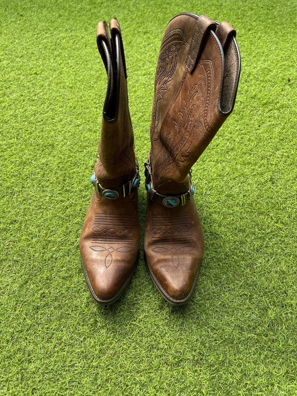 Western laarzen mt 44, Bruin, Boots, Ophalen of Verzenden, Zo goed als nieuw