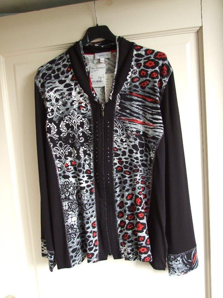 Germaine nieuw zwart rood vestje met strass 44, Kleding | Dames, Maat 42/44 (L), Nieuw, Ophalen of Verzenden, Germaine