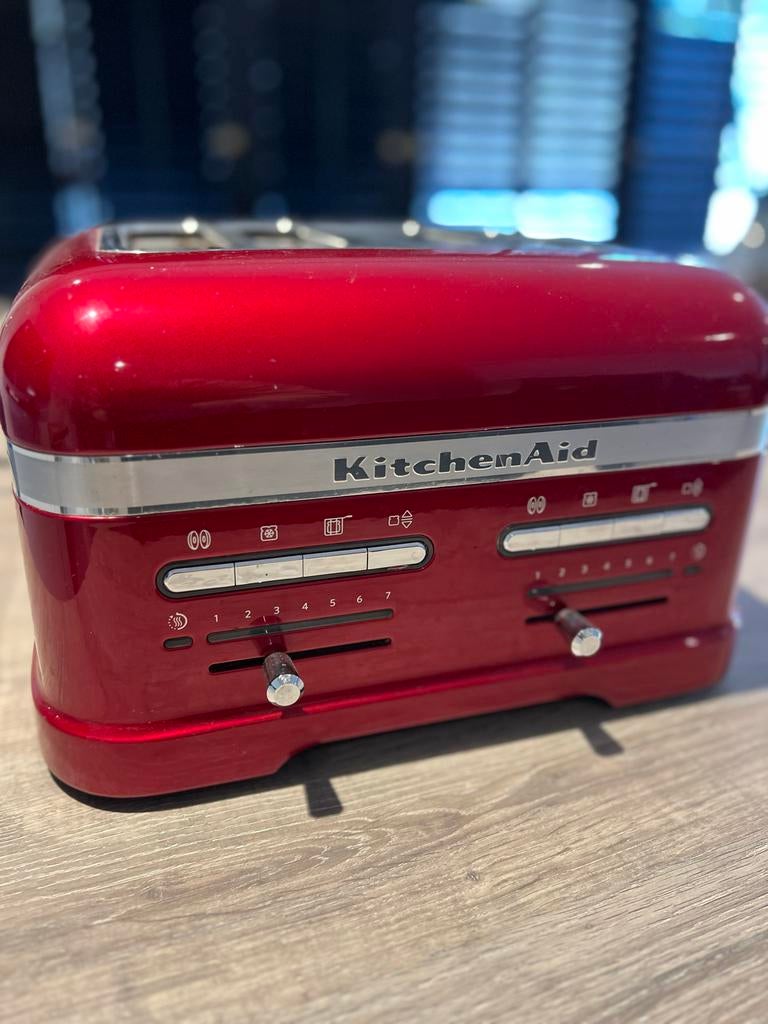 KitchenAid Artisan Dubbele Toaster, Witgoed en Apparatuur, Broodroosters, Zo goed als nieuw, Uitneembare kruimellade, Ophalen of Verzenden