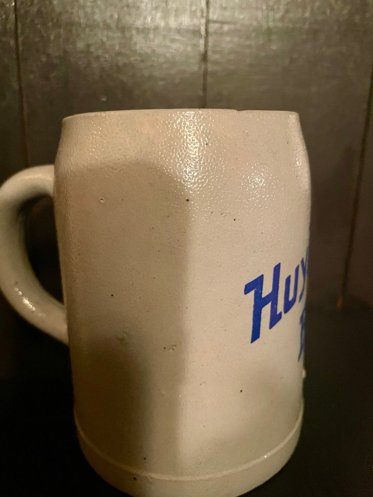 Vintage Huyben's Bier Stenen Bierpul 0.5L, Verzamelen, Ophalen of Verzenden, Pul(len), Overige merken