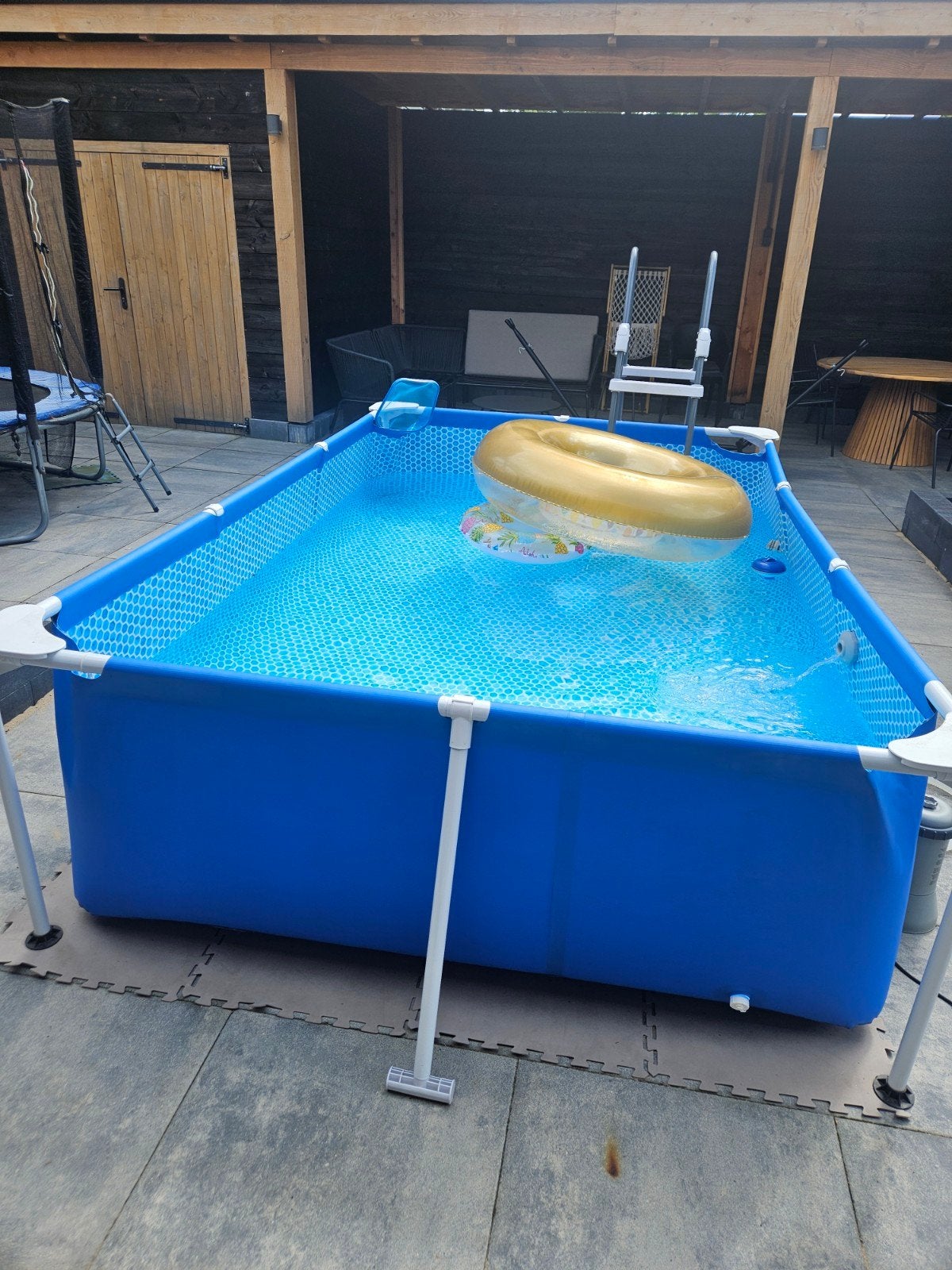 Intex Opzetzwembad met filterpomp en trap, Tuin en Terras, Zwembaden, Ophalen, Gebruikt, 200 tot 300 cm, 80 tot 120 cm