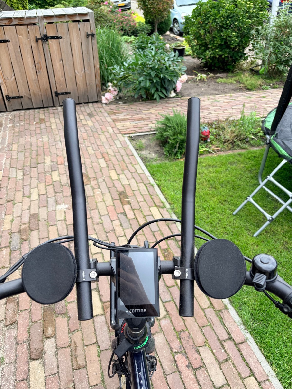 Opzetstuur - Zwart, Zo goed als nieuw, Ophalen, Stuur, Zo goed als nieuw, Aluminium