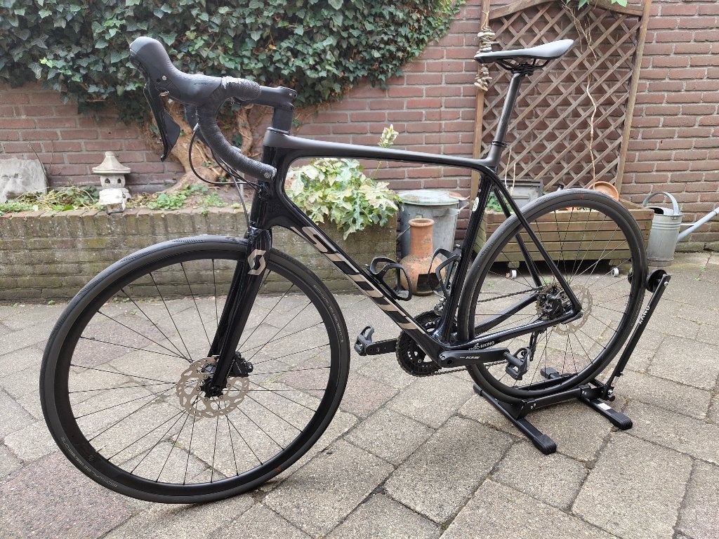 Scott Addict 20 Disc 2021 racefiets XL - Blauw, 28 inch, Carbon, Heren, Zo goed als nieuw