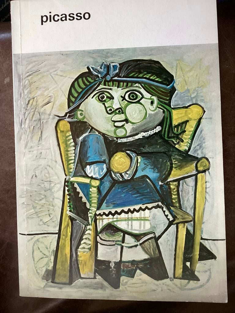 Picasso Kunstboek - 'Meisje in stoel' Cover 1967, Verzenden, Zo goed als nieuw, Schilder- en Tekenkunst