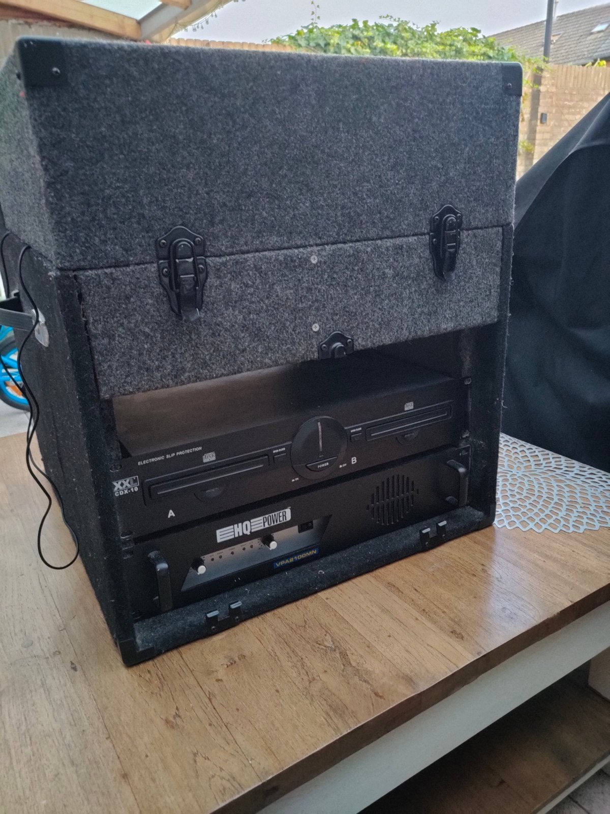 Complete DJ Set met Speakers, Versterker en Microfoons, Ophalen, Gebruikt