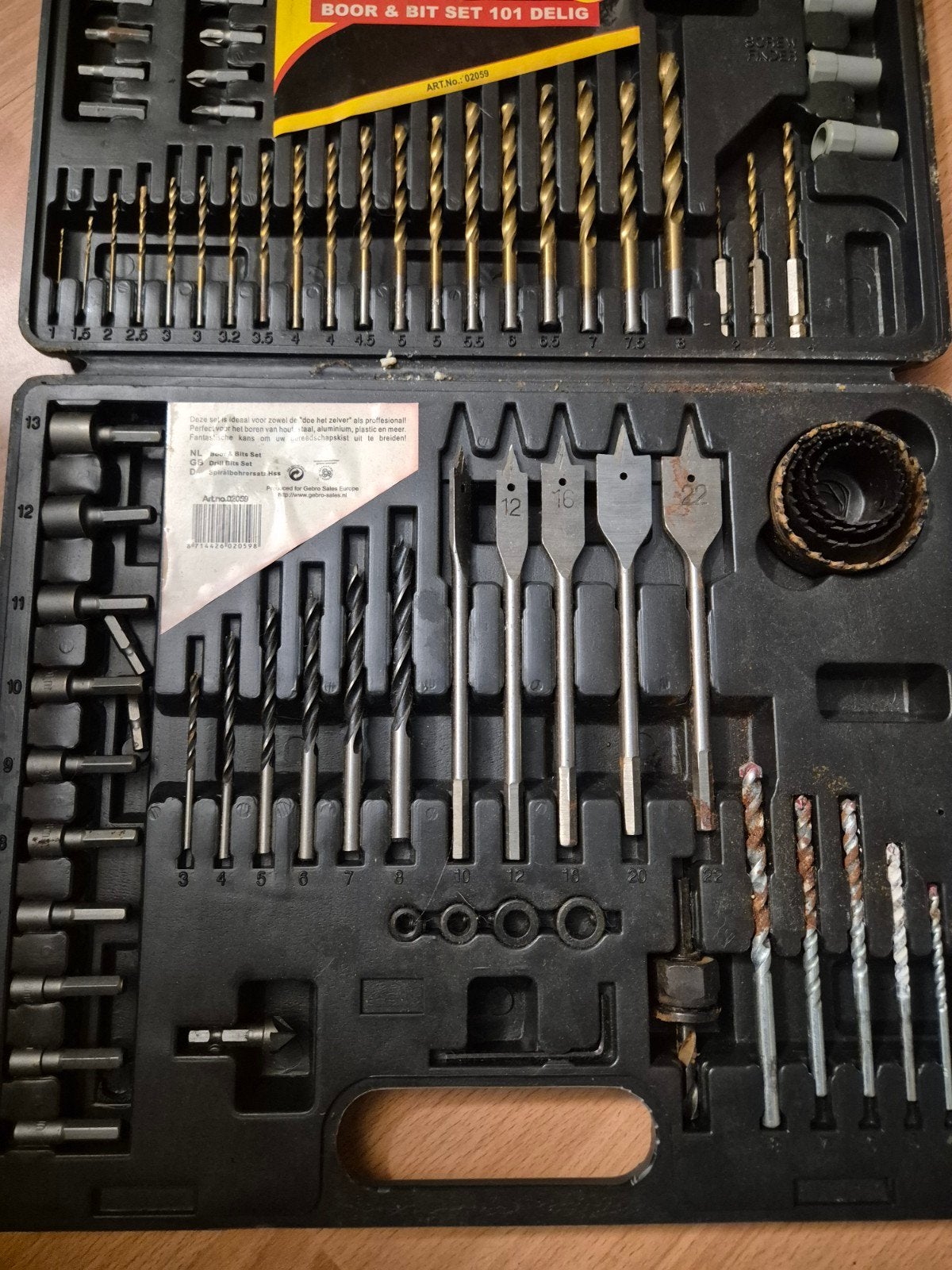 GS Gereedschap Boor & Bit Set 101-delig, Ophalen, Gebruikt, Overige typen