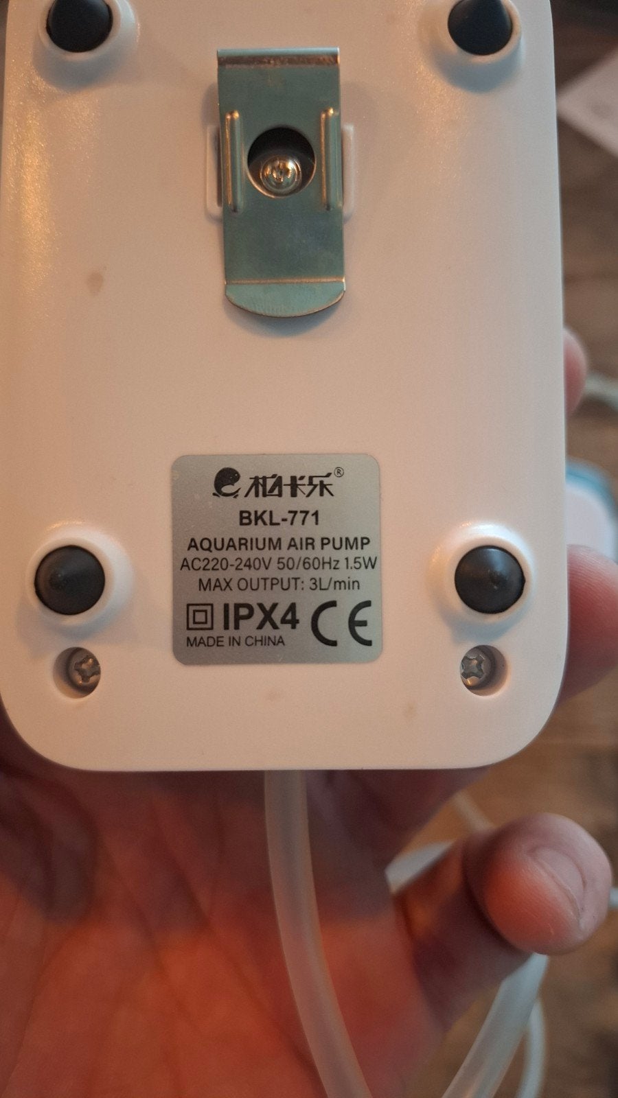 Aquarium luchtpomp oplaadbaar