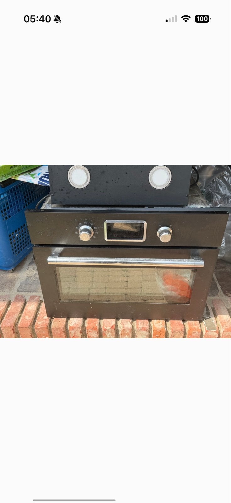 IKEA SMAKSAK Combi-oven - Zwart, Inbouw, Witgoed en Apparatuur, Ovens, 45 tot 50 cm, Ophalen of Verzenden, Inbouw, 45 tot 60 cm