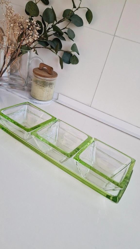 Leonardo snackset, Ophalen of Verzenden, Glas, Overige stijlen, Schaal of Schalen