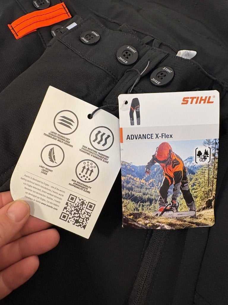 Stihl X-FLEX zaagbroek maat M of XL. Nieuw!, Stihl, Mertstraat 5, Nieuw, Verkoop@teeuwentuinmachines.nl