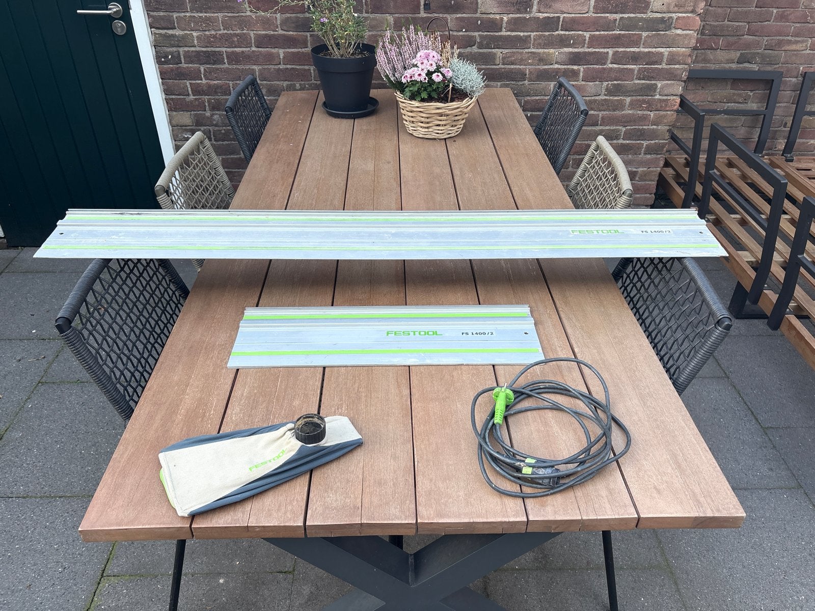 Festool geleiderails en snoer