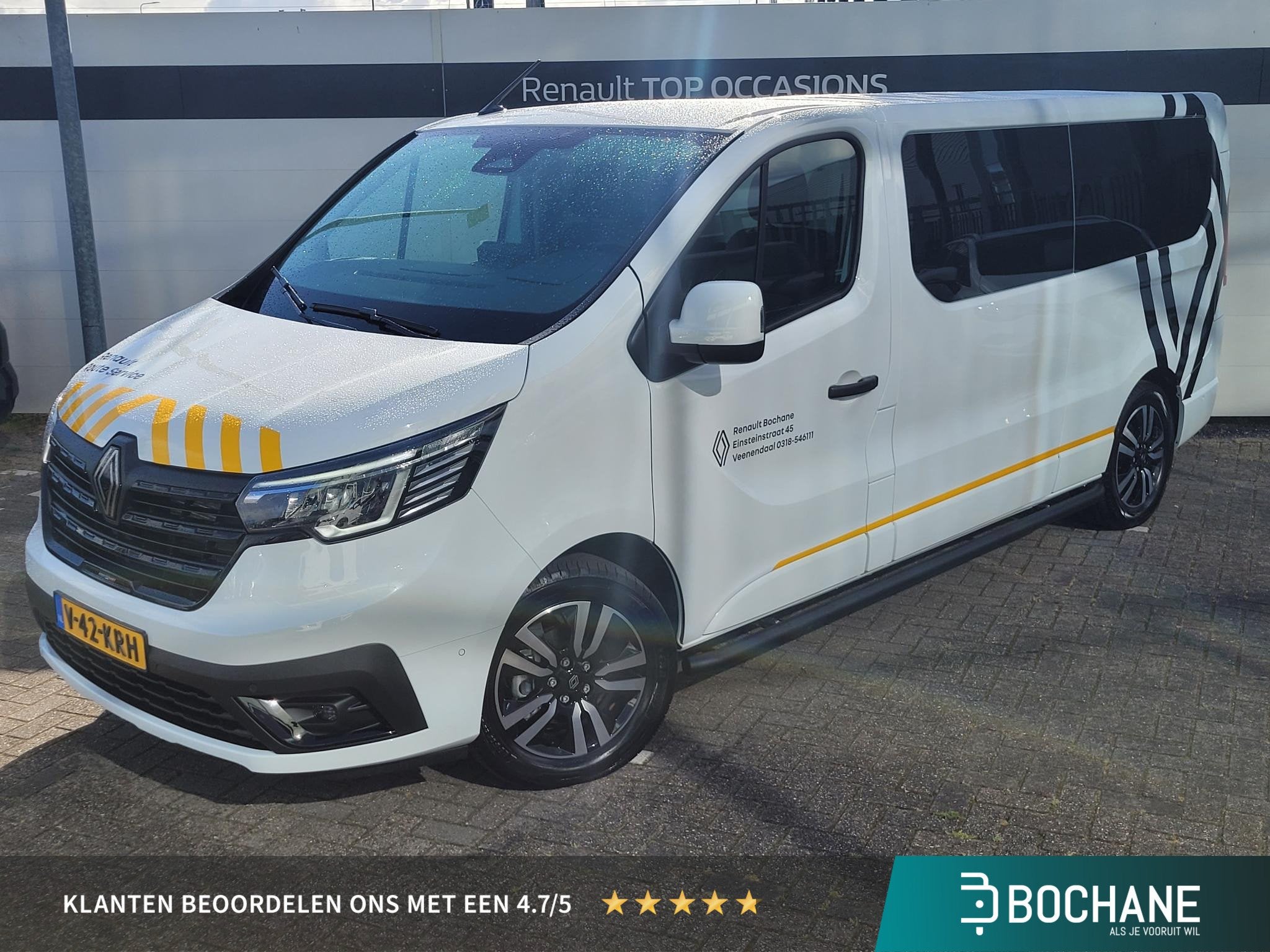 Renault Trafic GB L2 H1 T30 dCi 150 EDC Automaat Anniversary, Auto's, Stof, 4 cilinders, Renault, Wit