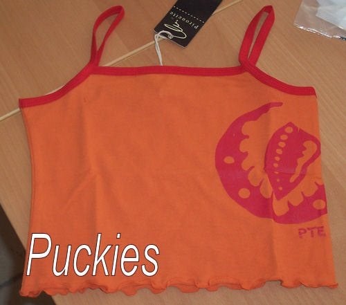 Oranje Pirouette top maat 140 *NIEUW* (7389) a, Kinderen en Baby's, Kinderkleding | Maat 140, Meisje, Nieuw, Ophalen of Verzenden