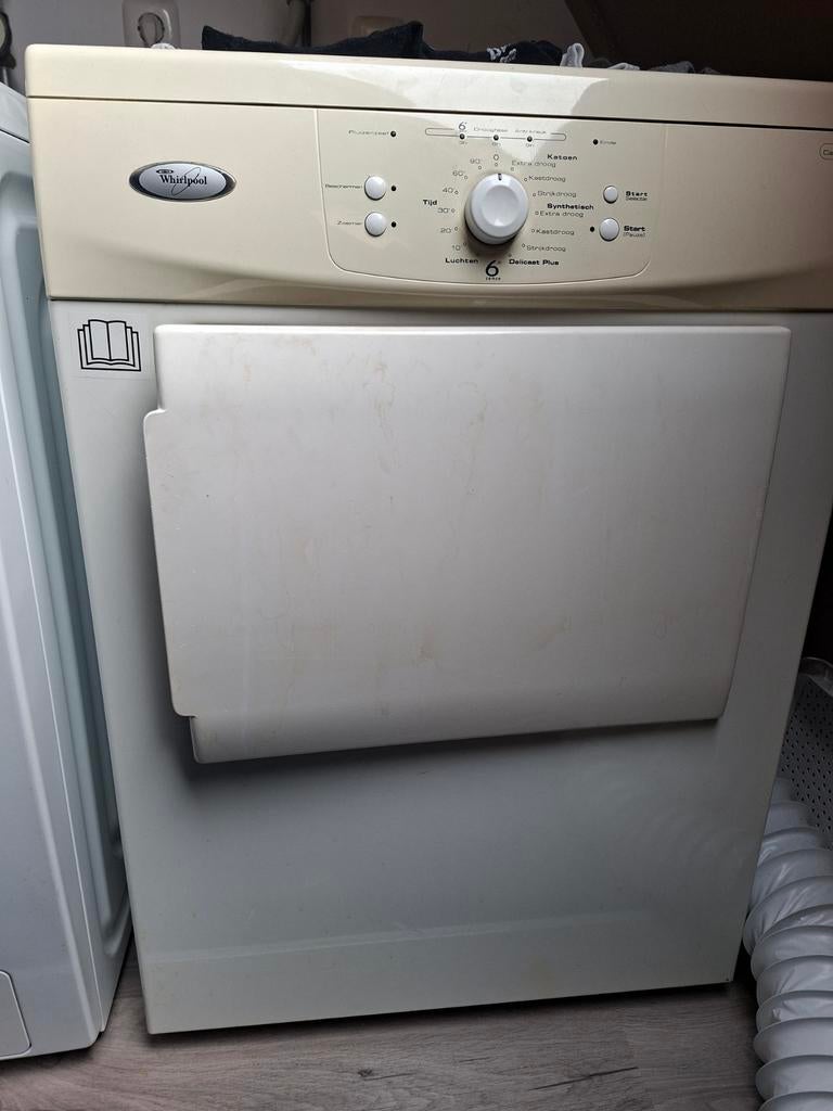 Whirlpool droger, Witgoed en Apparatuur, Ophalen, 6 tot 8 kg, Gebruikt, Luchtafvoer