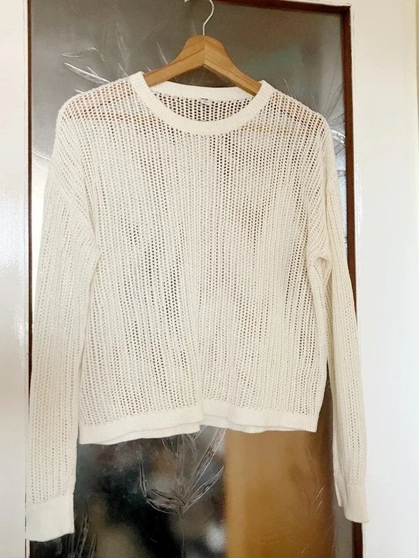 Uniqlo | knitwear trui (maat M; crèmekleurig), Maat 38/40 (M), Wit, Ophalen of Verzenden, Zo goed als nieuw