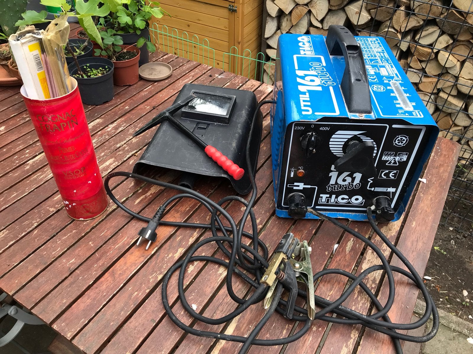 UTIL 161 Turbo TICO lasapparaat met toebehoren, Ophalen of Verzenden, Gebruikt, Minder dan 150 ampère, Elektroden