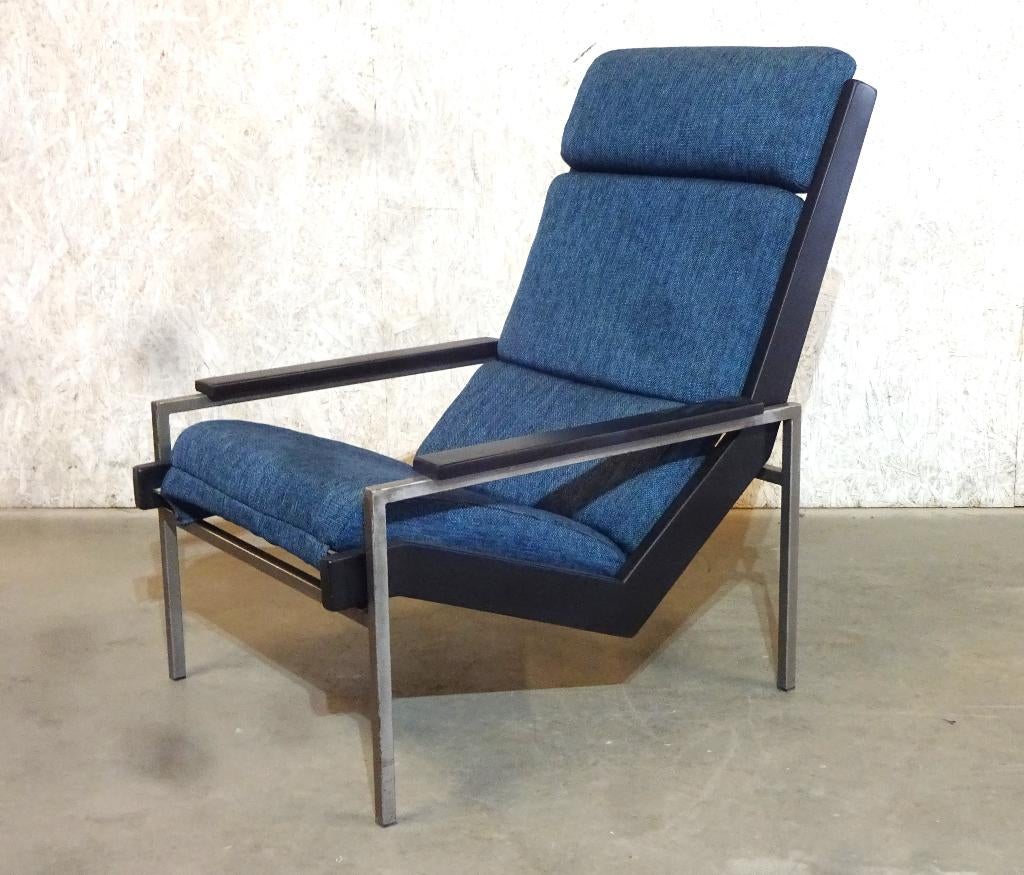 Retro vintage design fauteuil stoel Rob Parry Gelderland, Huis en Inrichting, Stoelen, Zo goed als nieuw, Eén, Hout, Metaal, Stof