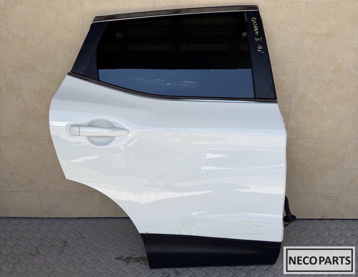 NISSAN QASHQAI II J11 PORTIER DEUR ACHTER RECHTS ORIGINEEL, Gebruikt, -, Ophalen of Verzenden, Achter
