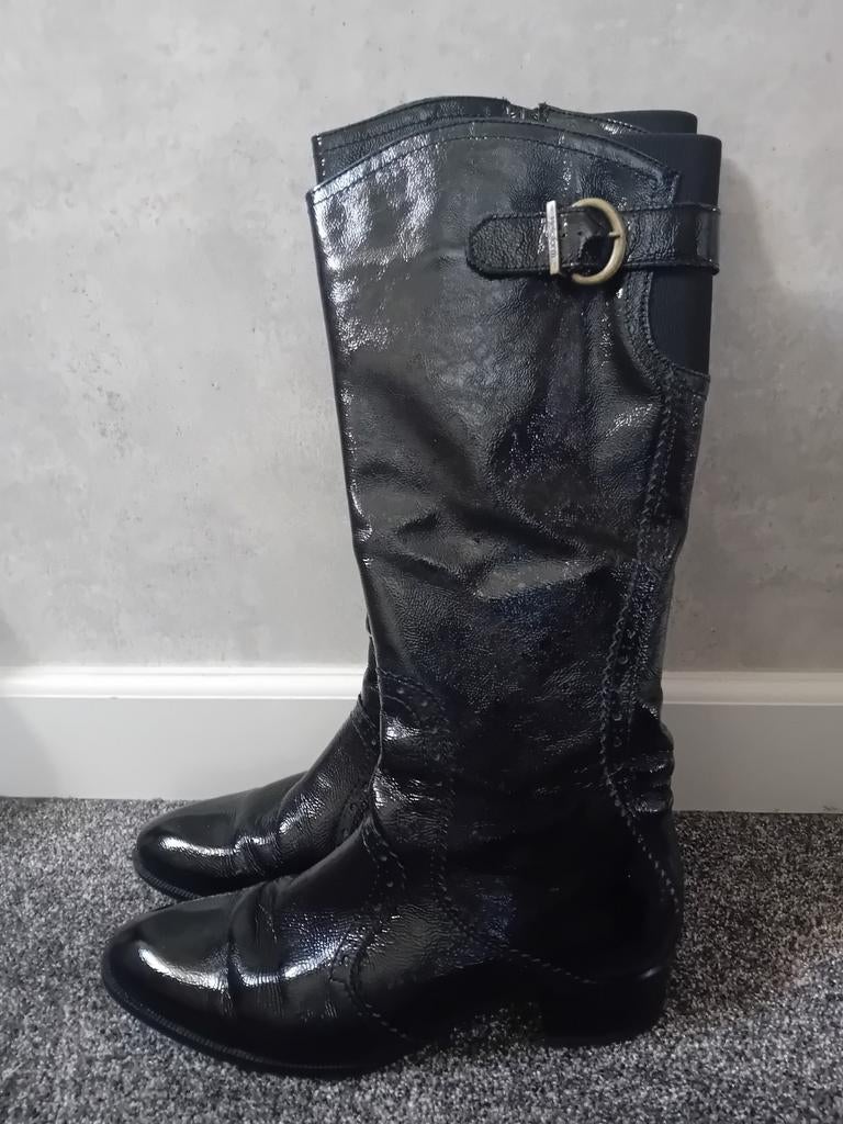 Prachtige laklaarzen, Helioform!, Kleding | Dames, Schoenen, Hoge laarzen, Zwart, Ophalen of Verzenden, Zo goed als nieuw