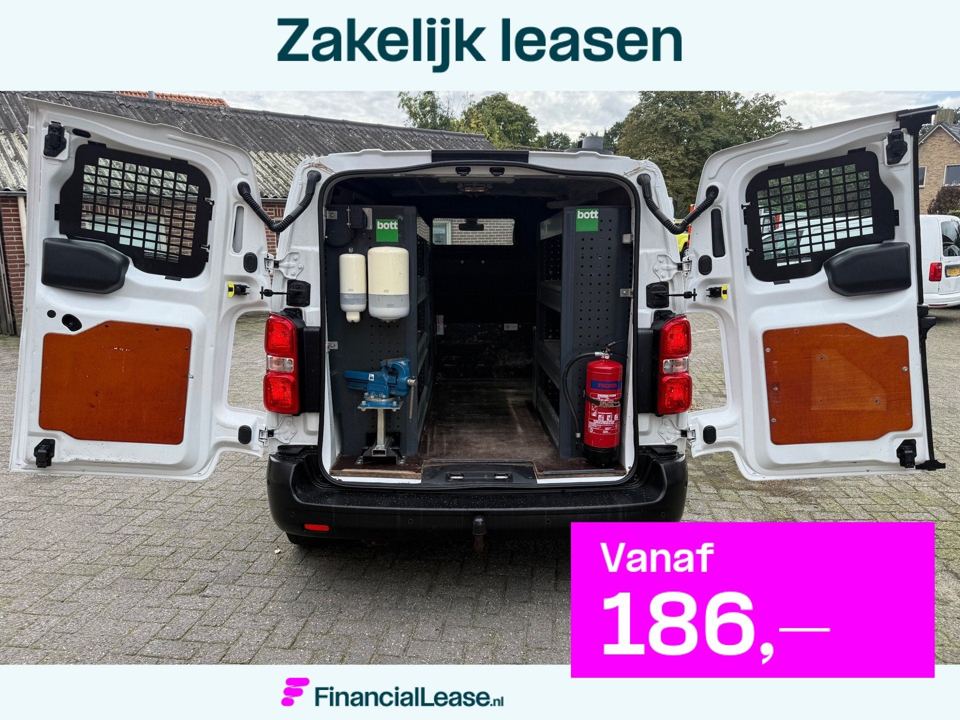 Citroen Jumpy 1.5 BlueHDI servicebus Bott inrichting 230v vi, Voorwielaandrijving, 4 cilinders, Citroën, Wit